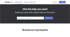 Desktop Screenshot of experts.shopify.com